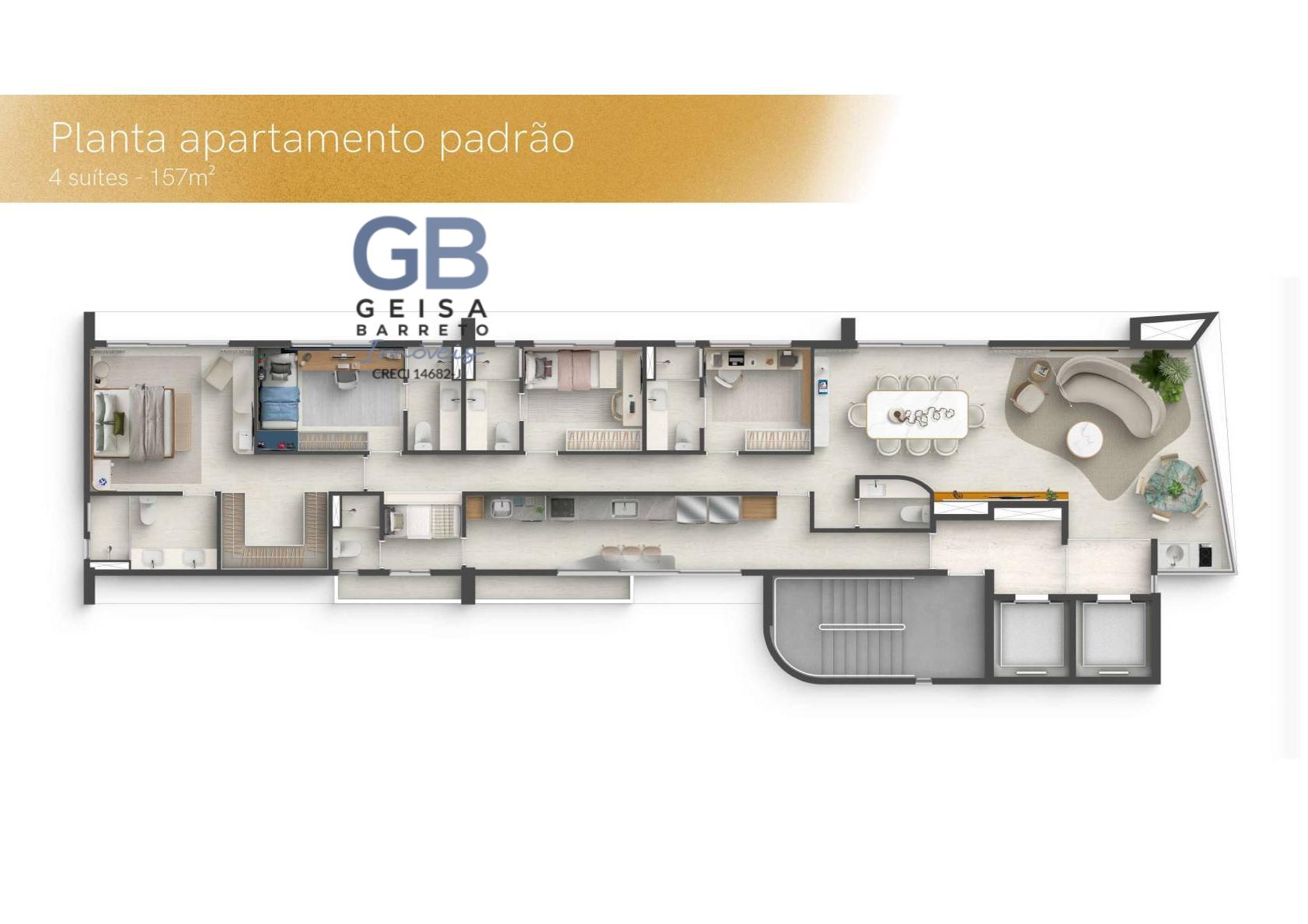 Apartamento, 4 quartos, 157 m² - Foto 7